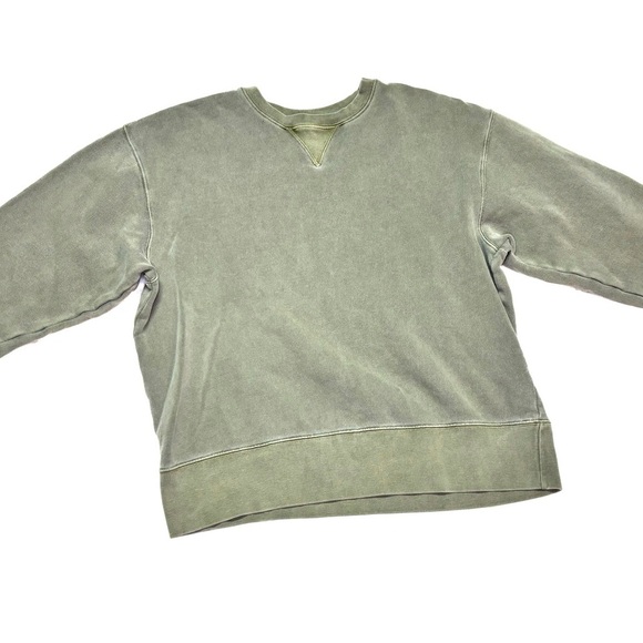 Mod-O-Doc Women’s Crew Neck Olive Green Sweetshirt Size 1 Excellent Condition - Picture 2 of 8